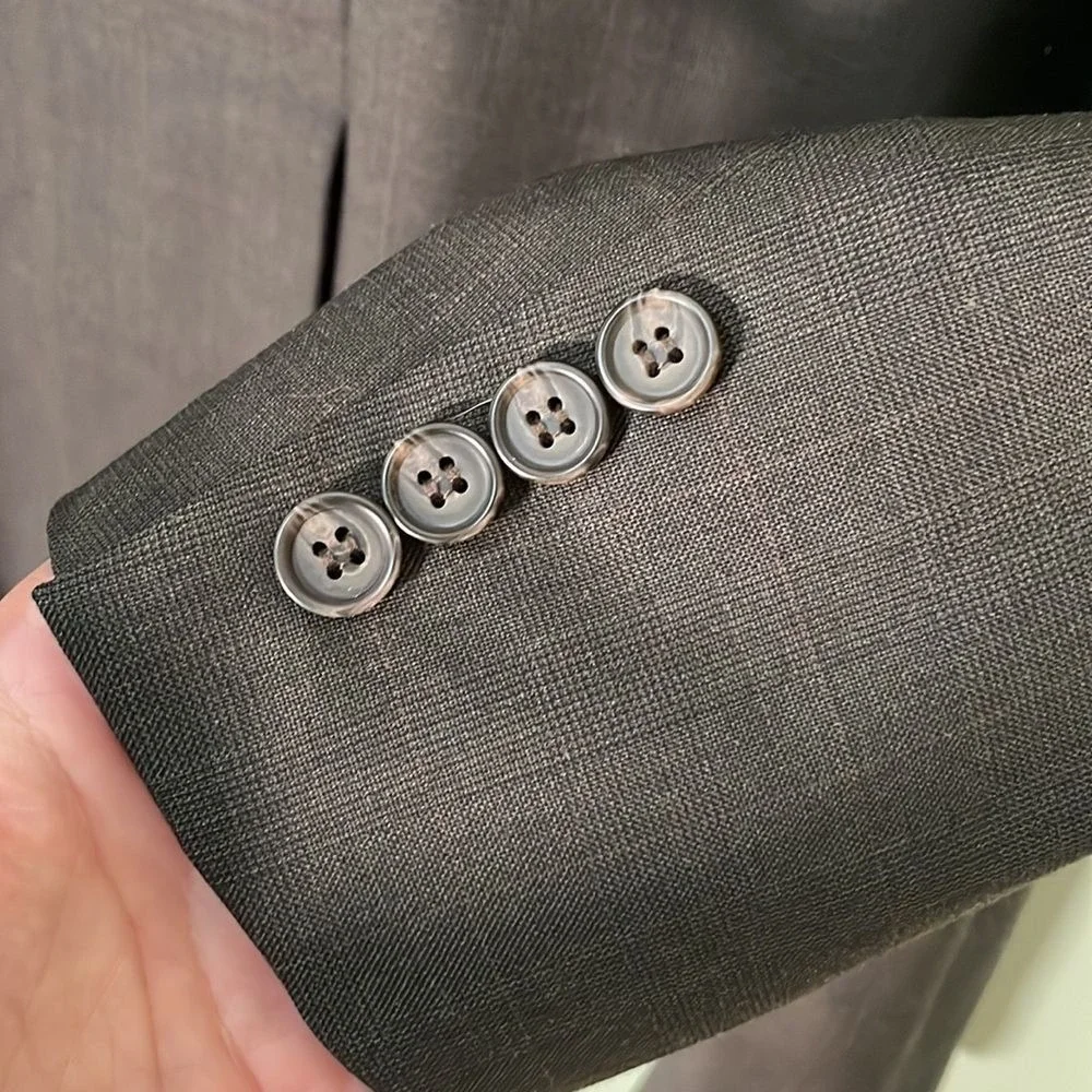 Lauren Ralph Lauren‎ Two Button 100% Wool Blazer Sports Coat Brown Mens Size 41R
